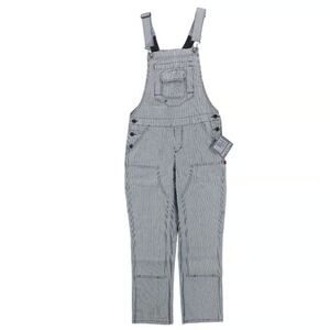 Dovetail Workwear Freshley Overalls Indigo Stripe Size 2 / 30 Utility Coveralls